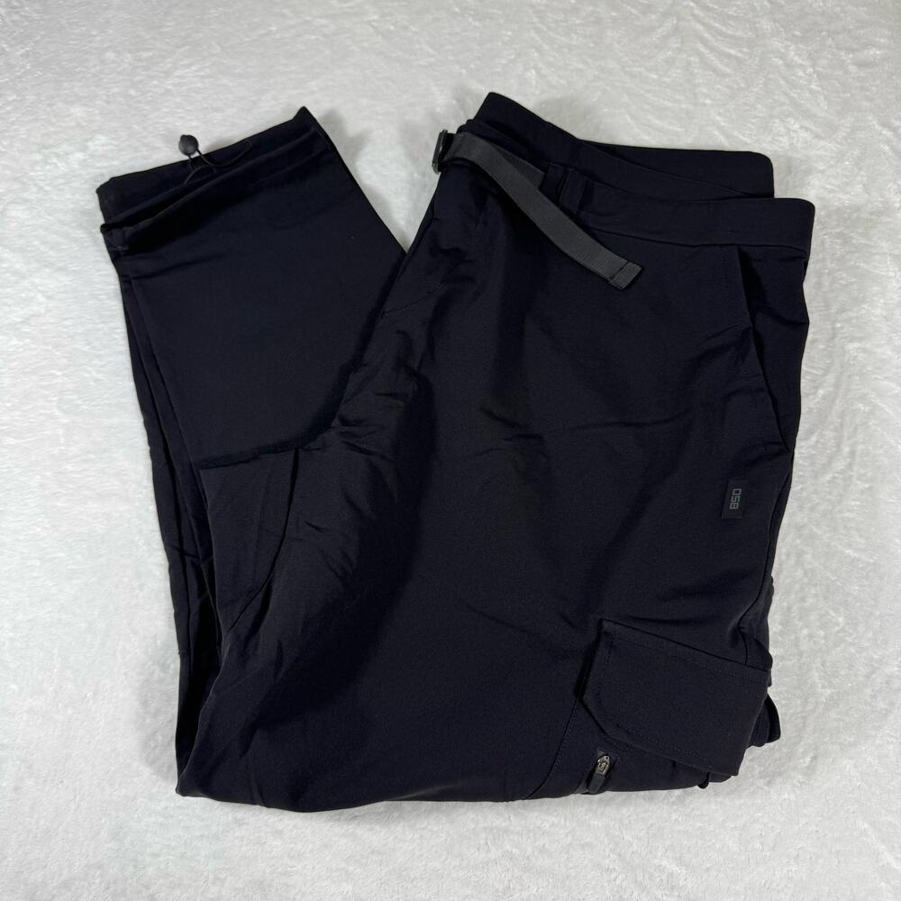 OBS Tactical Cargo Pants Men's 3XL Black Utility Stretch Hiking Outerwear Belted - Picture 9 of 11